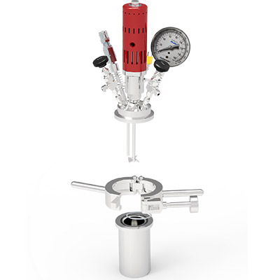 一鍵快開機械攪拌反應(yīng)釜結(jié)構(gòu)分解圖